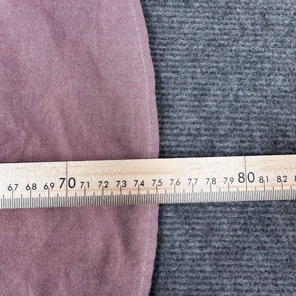 RVCA Men's Casual Button Up Shirt Pink Short Sleeve Slim Fit Size Medium M - Picture 8 of 8